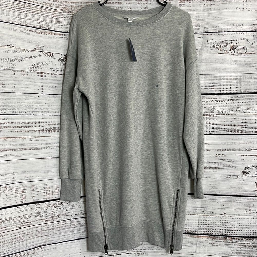 American eagle sweatshirt Womens XS Side zipper oversized heather gray New